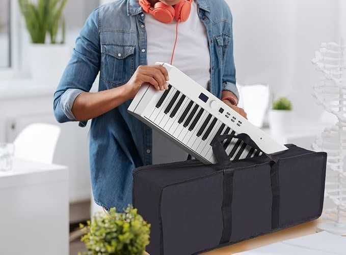 Składany Keyboard Pianino Fortepian z 88 Klawiszami MIDI Bluetooth LCD