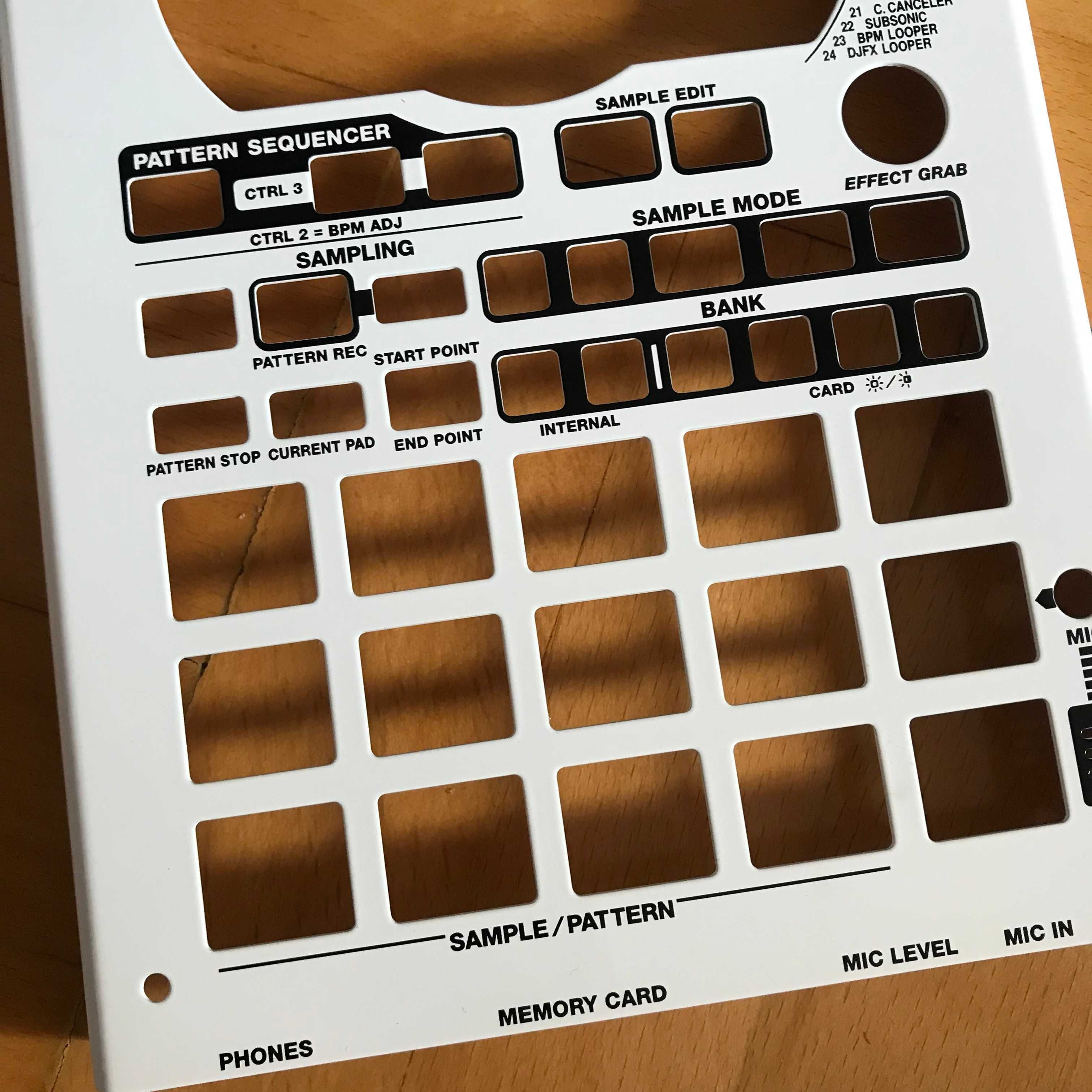Roland SP-404 / SP-404SX nowa płyta czołowa face plate