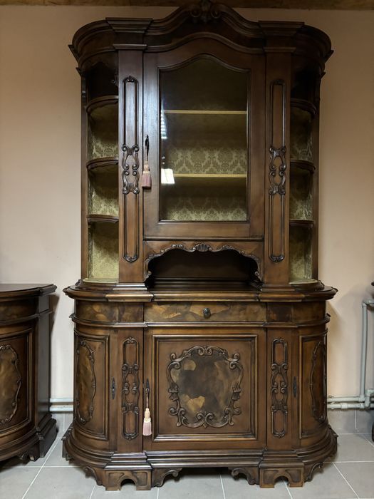 Stylowy Włoski Zestaw Komplet Komoda + Witryna Kredens meble stylowe