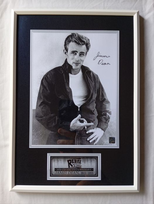 Moldura Filme Rebel Without A Cause com Autógrafo (A4)
