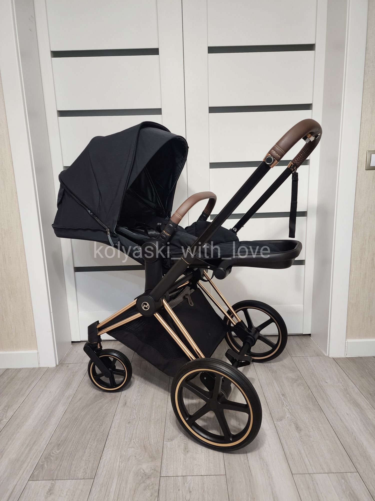 2024 Cybex Priam 4.0 sepia black Сайбекс Пріам чорна візочок візок