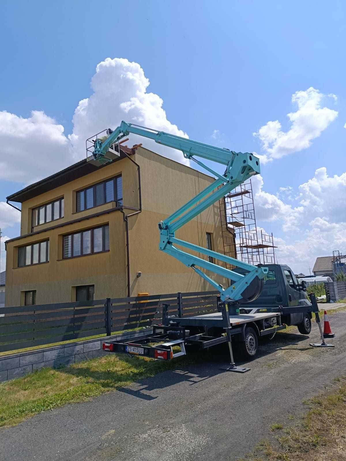Usługi podnosnikiem koszowym, Zwyżka 21 m, podnośnik koszowy Najtaniej