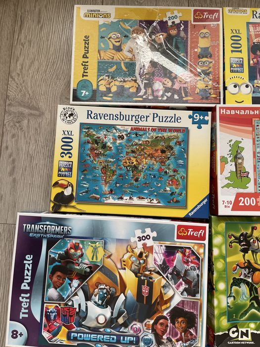 Пазли дитячі Trefl Larsen Ravensburger 100/200/260