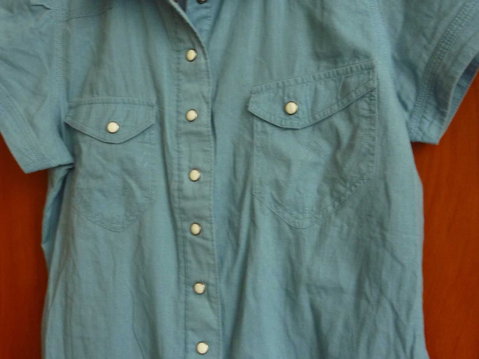 Wrangler koszula damska gładka niebieska S/ 36