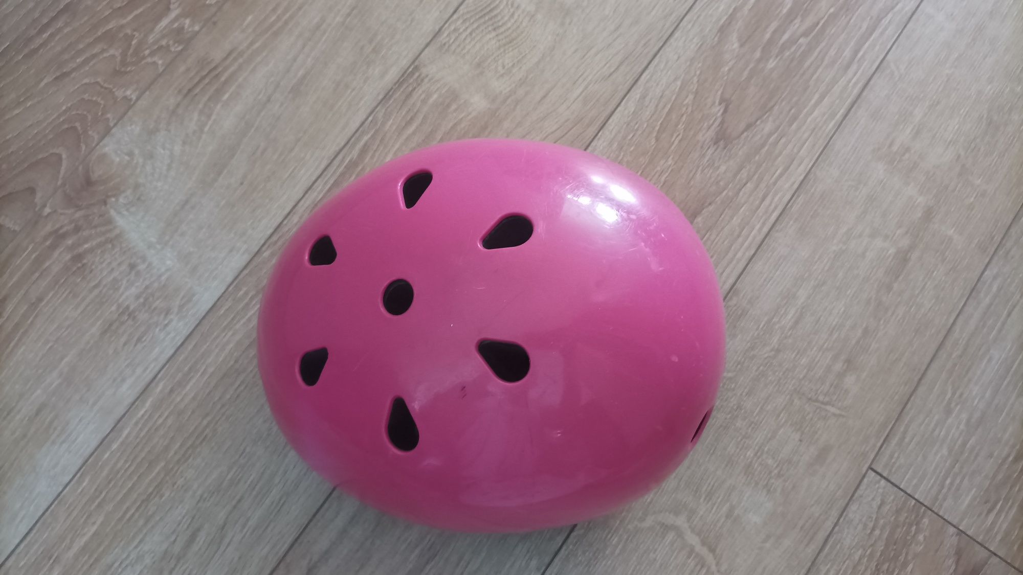 Kask różowy 50-54 cm, Nerka saszetka z pieskami