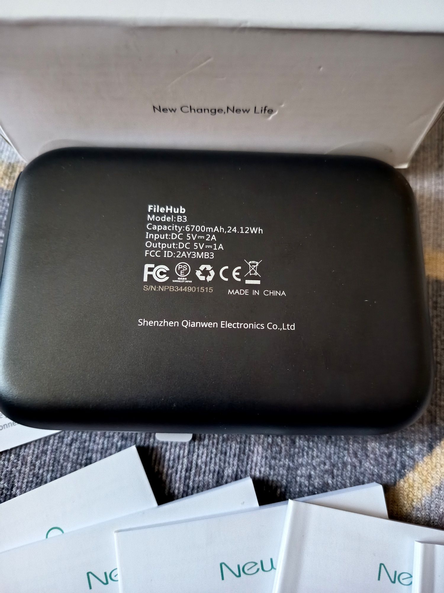 Маршрутизатор NEWQ Filehub AC750 B3 портативний WiFi подовжувач жорстк