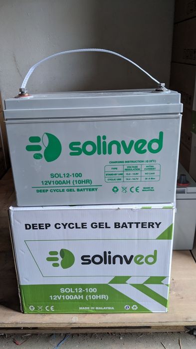 Акумулятори Solinved GEL та LiFePo4