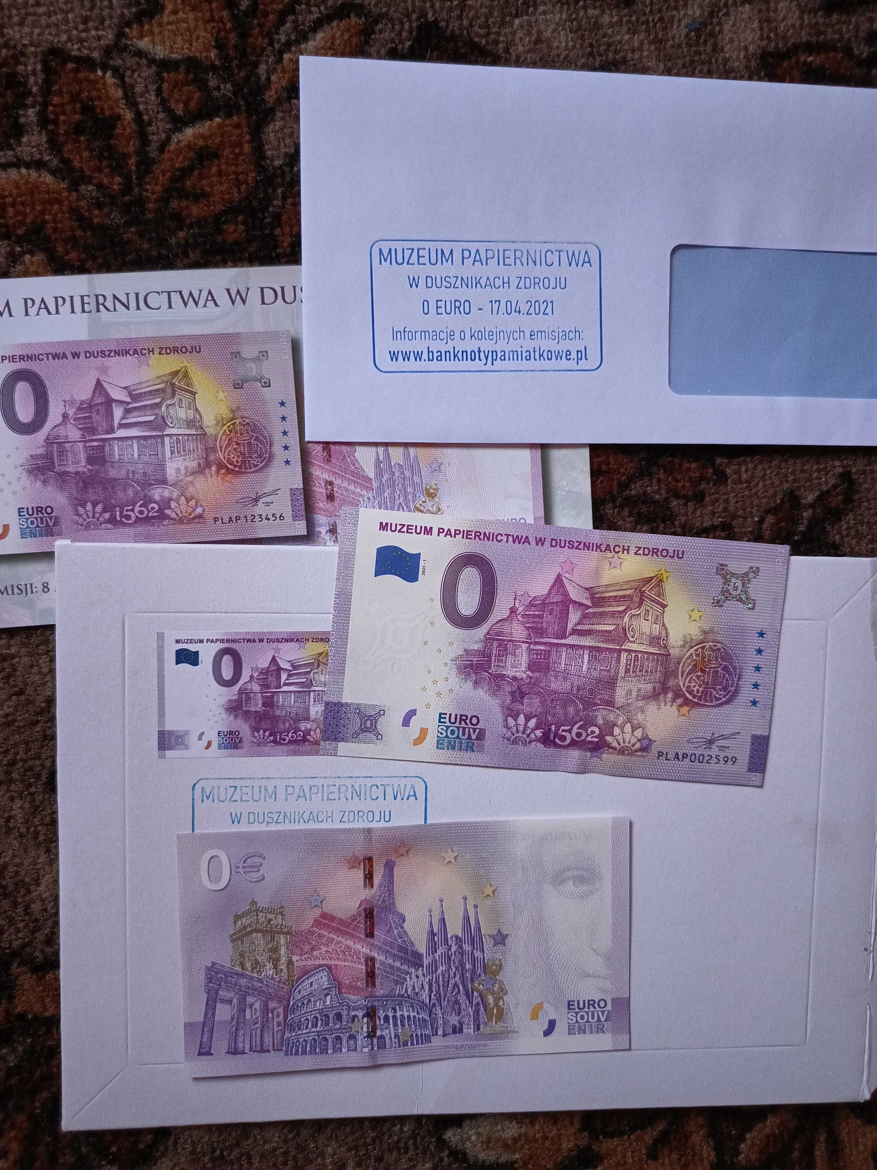 Muzeum Papiernictwa w Dusznikach Zdroju Banknot 0 zero euro