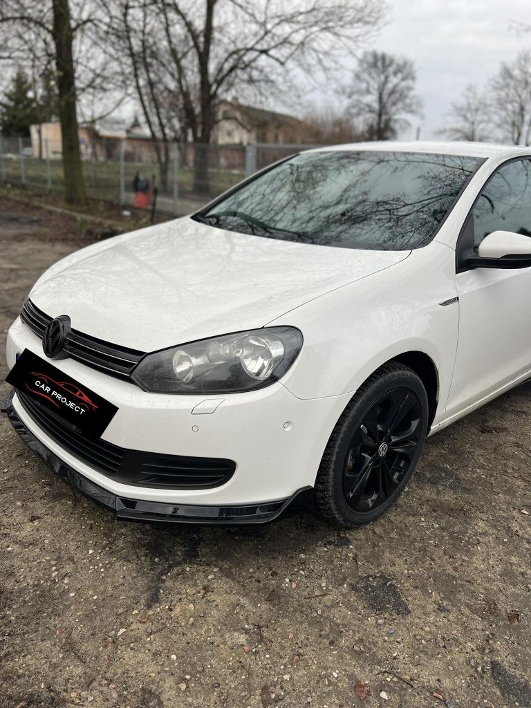 Dokładka splitter zderzaka VW Golf 6 standard czarny połysk