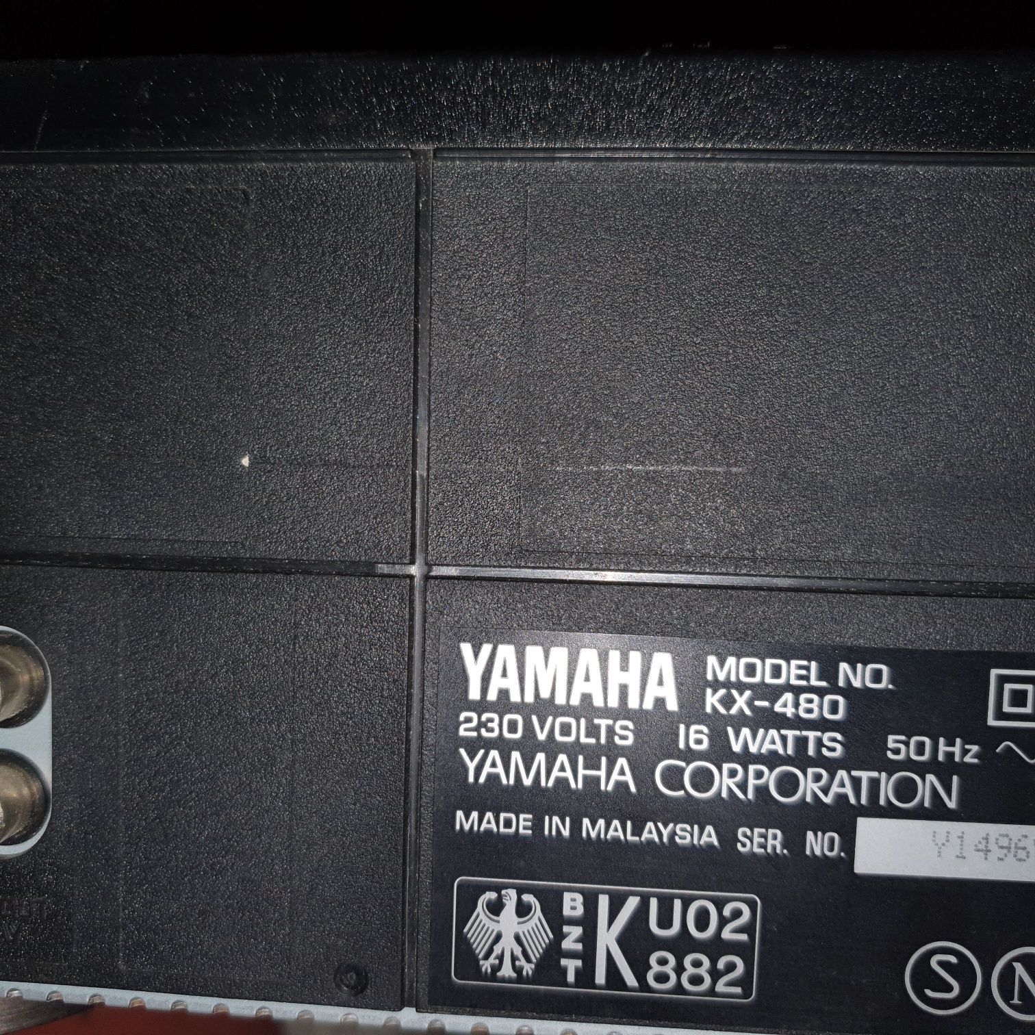 Magnetofon yamaha kx 480