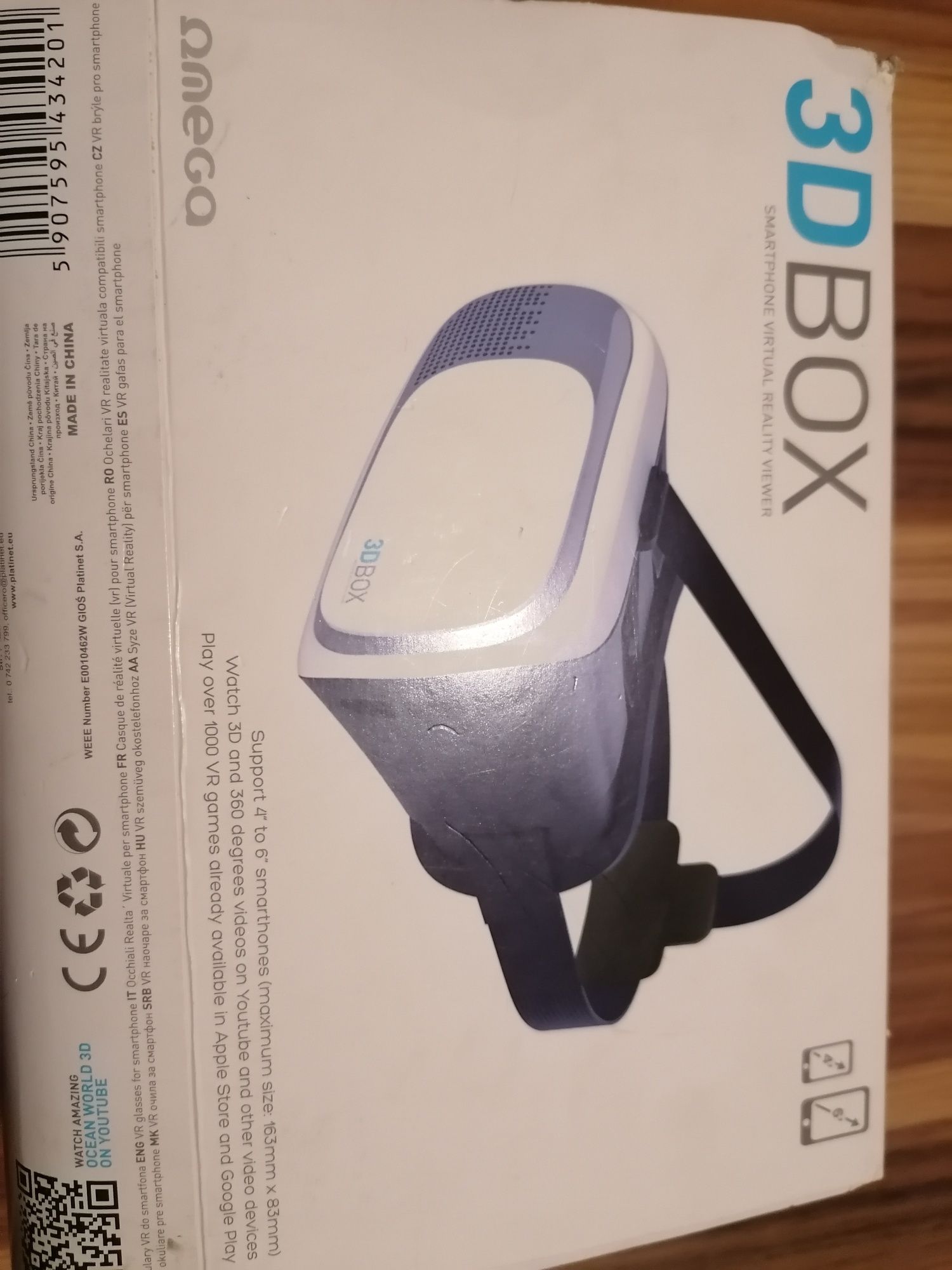 Okulary 3D box vr w Omega do telefonu