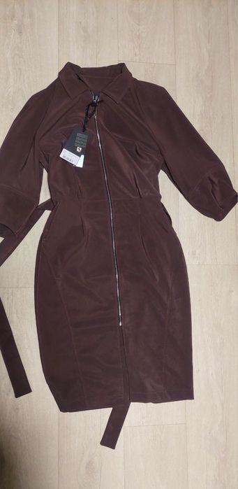 Продам теплое коричневое платье