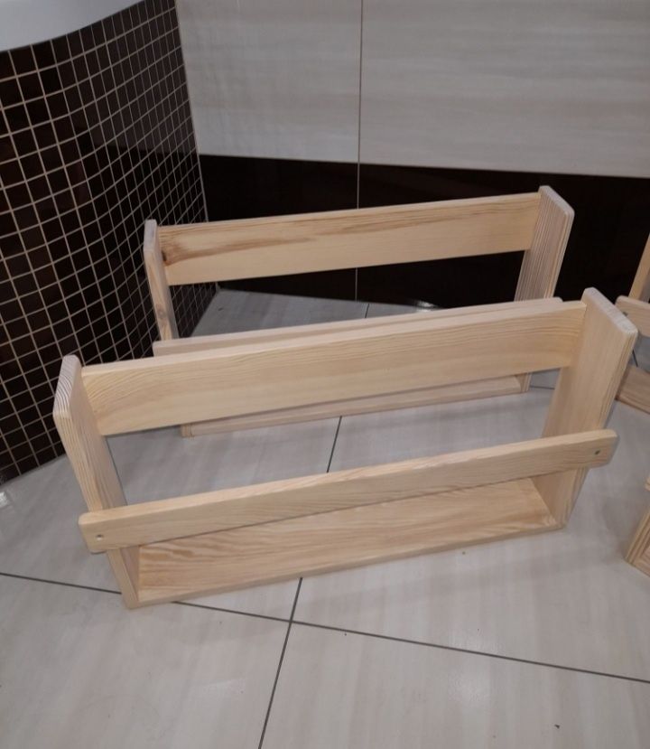 2x półka skandynawska półka na książki