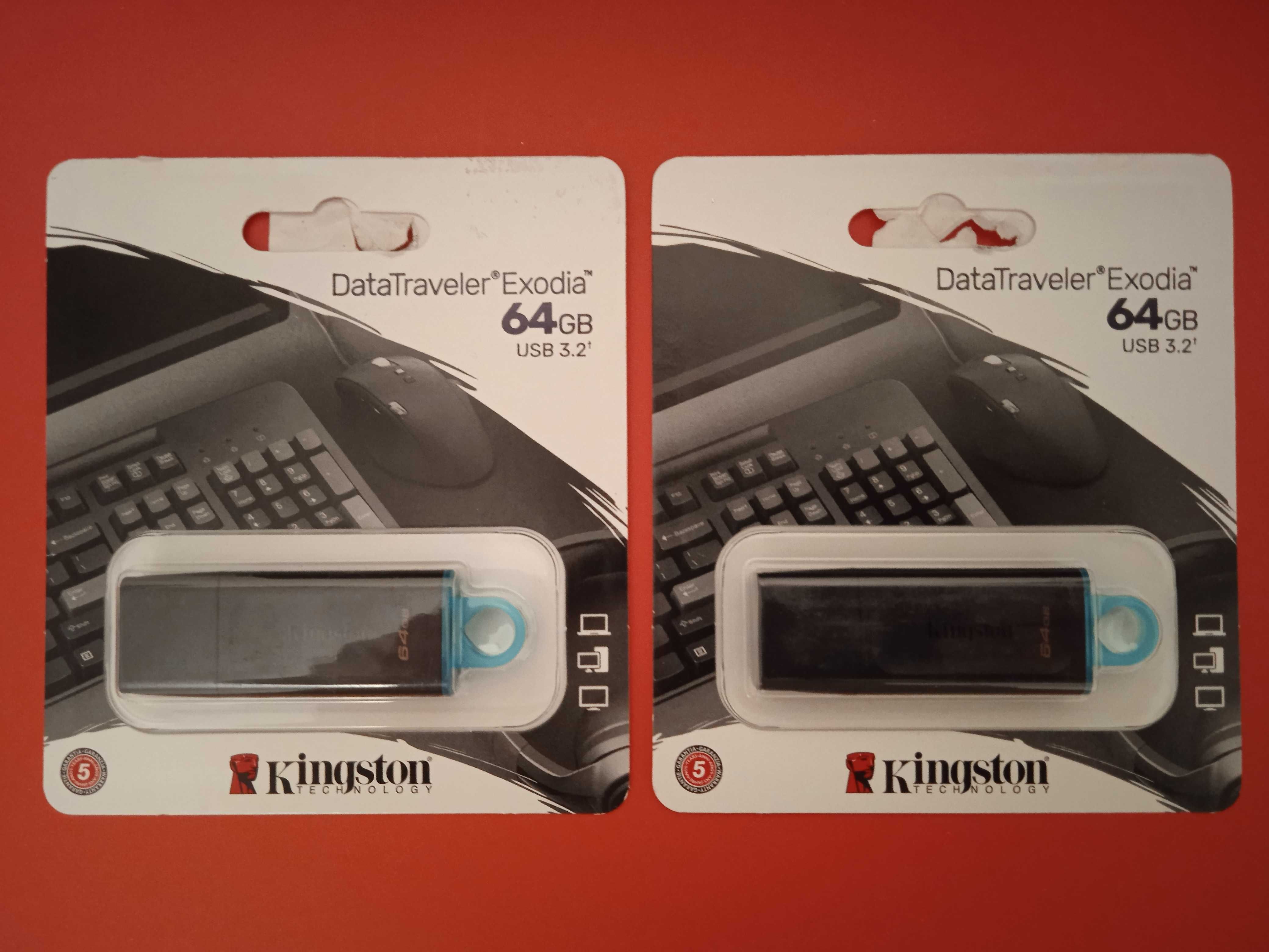 USB flash, флешка Kingston DataTraveler Exodia 64 Gb USB 3.2 (Тайвань)