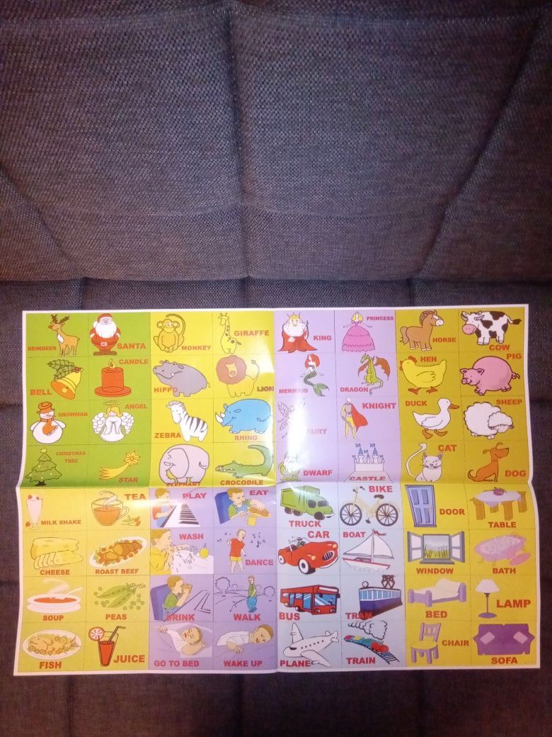 Plakaty edukacyjne Play me Kiddo j.angielski dla przedszkola