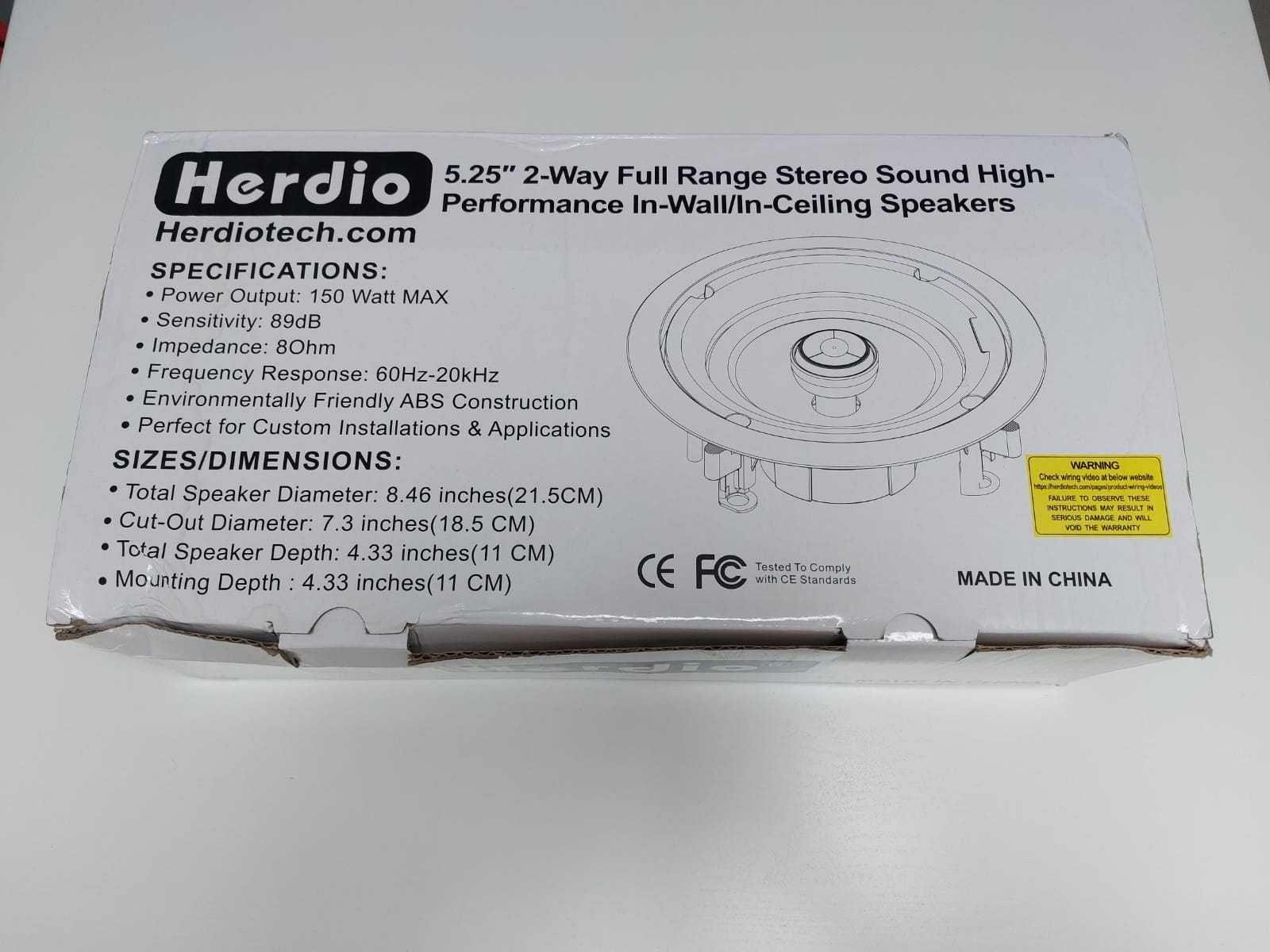 Głośniki sufitowe Herdio 300W Bluetooth