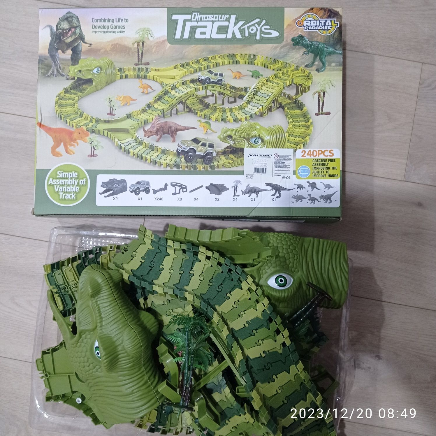 Dinosaur Track toys tor wyścigowy