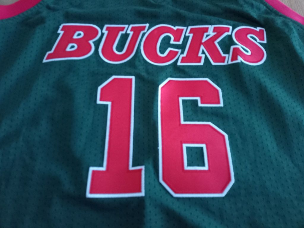 Bob Lanier  Milwaukee Bucks  koszulka koszykarska NBA retro