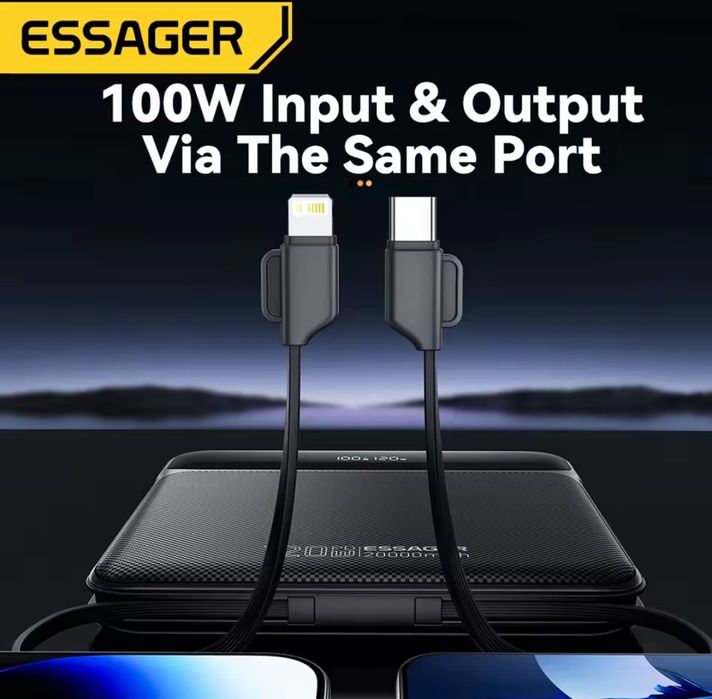 ESSAGER 120W  Power Bank 20000 mAh