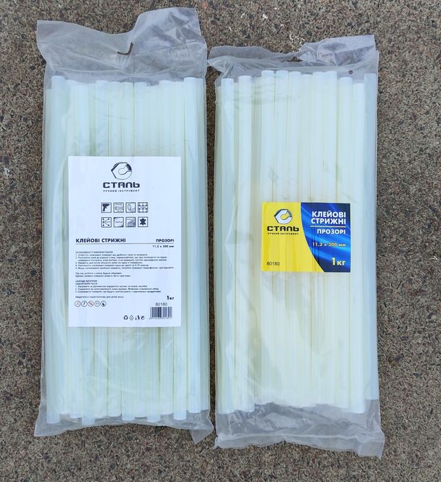 Клейові стержні термоклей 11,2 мм * 300 мм  1кг клей для пістолета