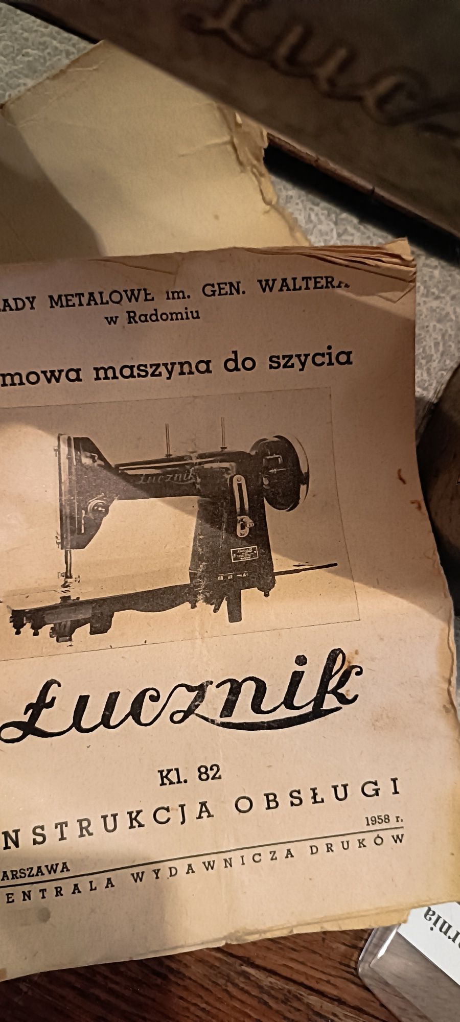 Maszyna do szycia Łucznik rocznik 1958