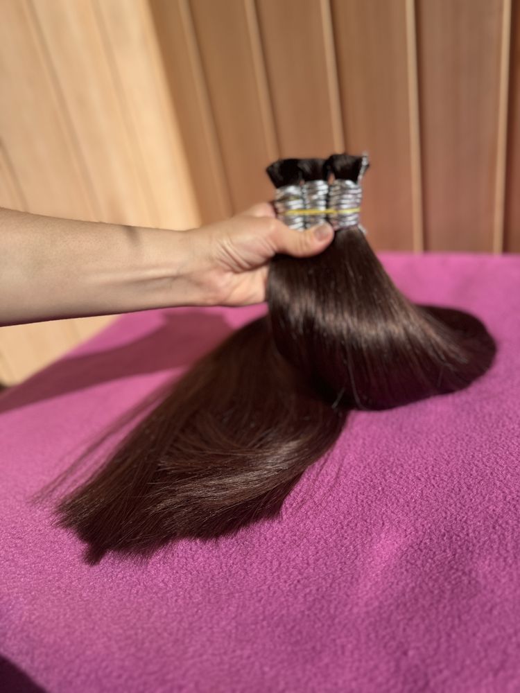Натуральный волос для наращивания 65 см 2 тон