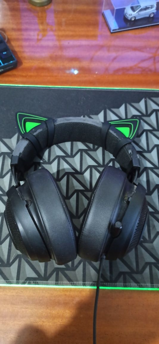 Headset Razer Kraken Pro V2 / Razer Kraken Kitty Ears Verdes