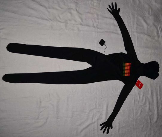 Morphsuits вторая кожа детский клоун аниматор чёрный гимнастика светит