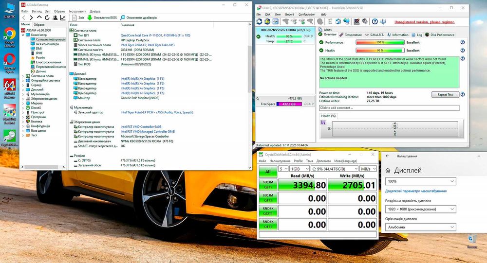 БОМБА! Ноутбук HP 15 [2023г/FHD/i7-1165g7/8 DDR4/SSD 512/4 часа]