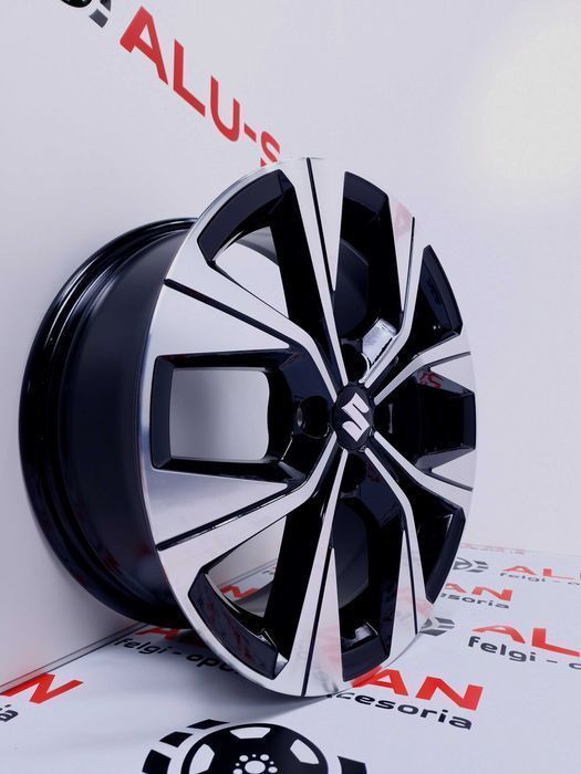 NOWE alufelgi SUZUKI 16" 4x100: ALTO BALENO LIANA SWIFT...Czarny Poler