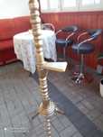 Lampa toczona z drewna bukowego