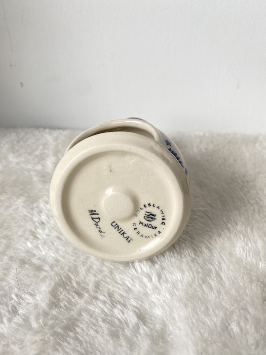 Lampion Bałwan Ceramika Bolesławiec