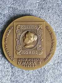 Medalha em bronze alusiva à história do Selo em Portugal