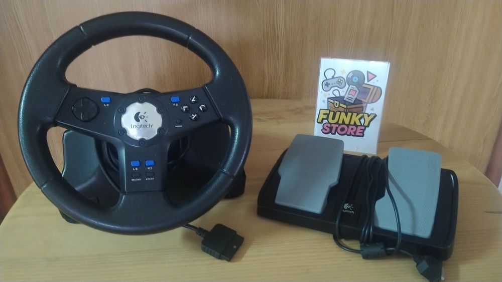 Volante Logitech para PS1 ou PS2