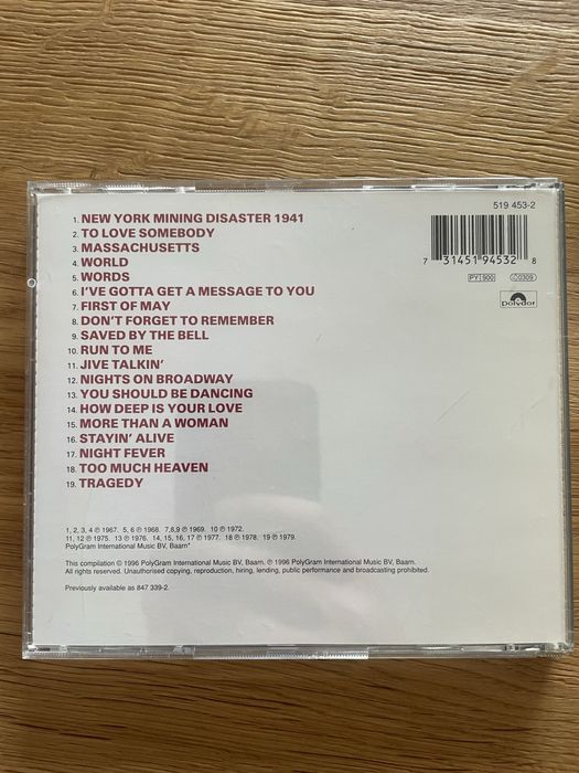 Bee Gees - The Very Best Of The Bee Gees CD