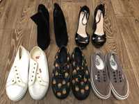 Женская обувь кеды, кроссовки, босоножки, vans, levis