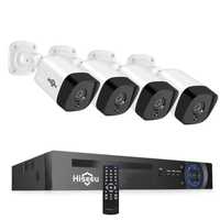 Sistema Vídeo Vigilância POE 4 Cameras Exterior - 5MP Com Áudio - NOVO