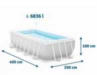 Piscina intex 4X2X1 usada