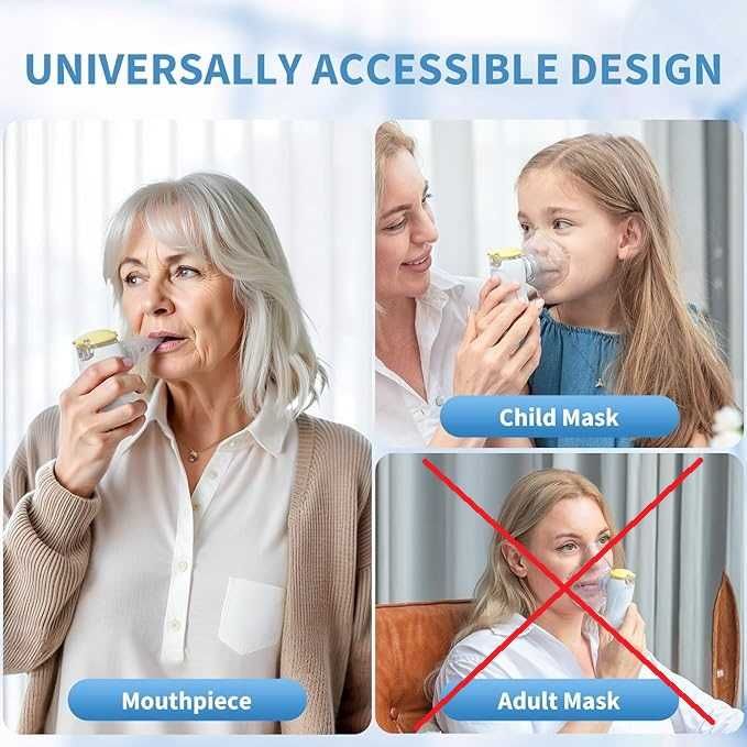 Przenośny cichy nebulizator dla dzieci Do łagodzenia przeziębienia