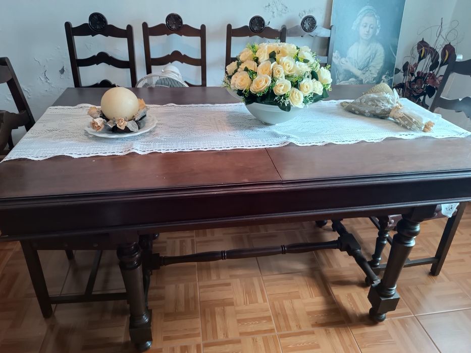 Mesa e 7 cadeiras
