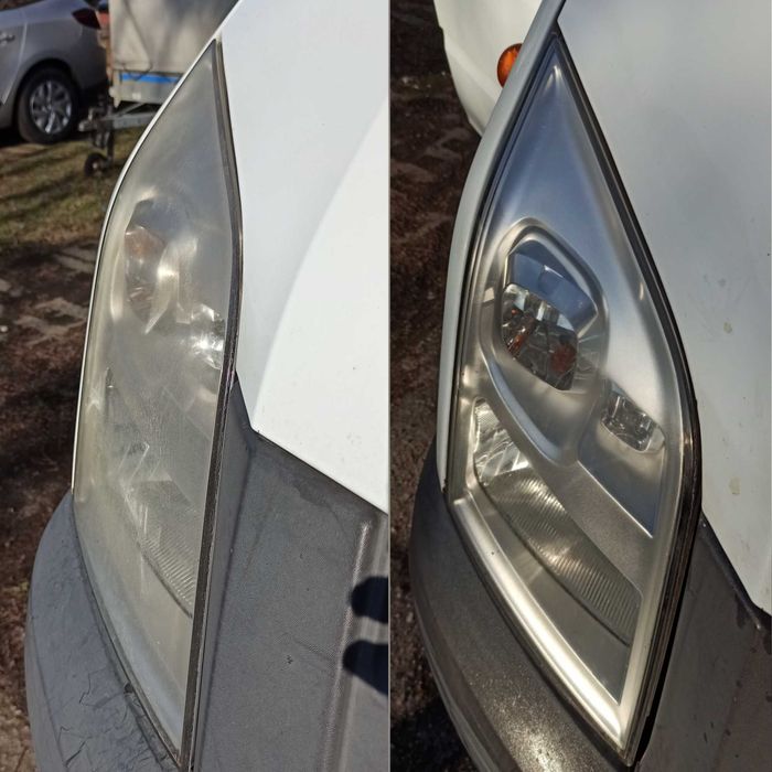 Polerowanie lamp rys przecierek reflektorów Usuwanie reklam naklejek