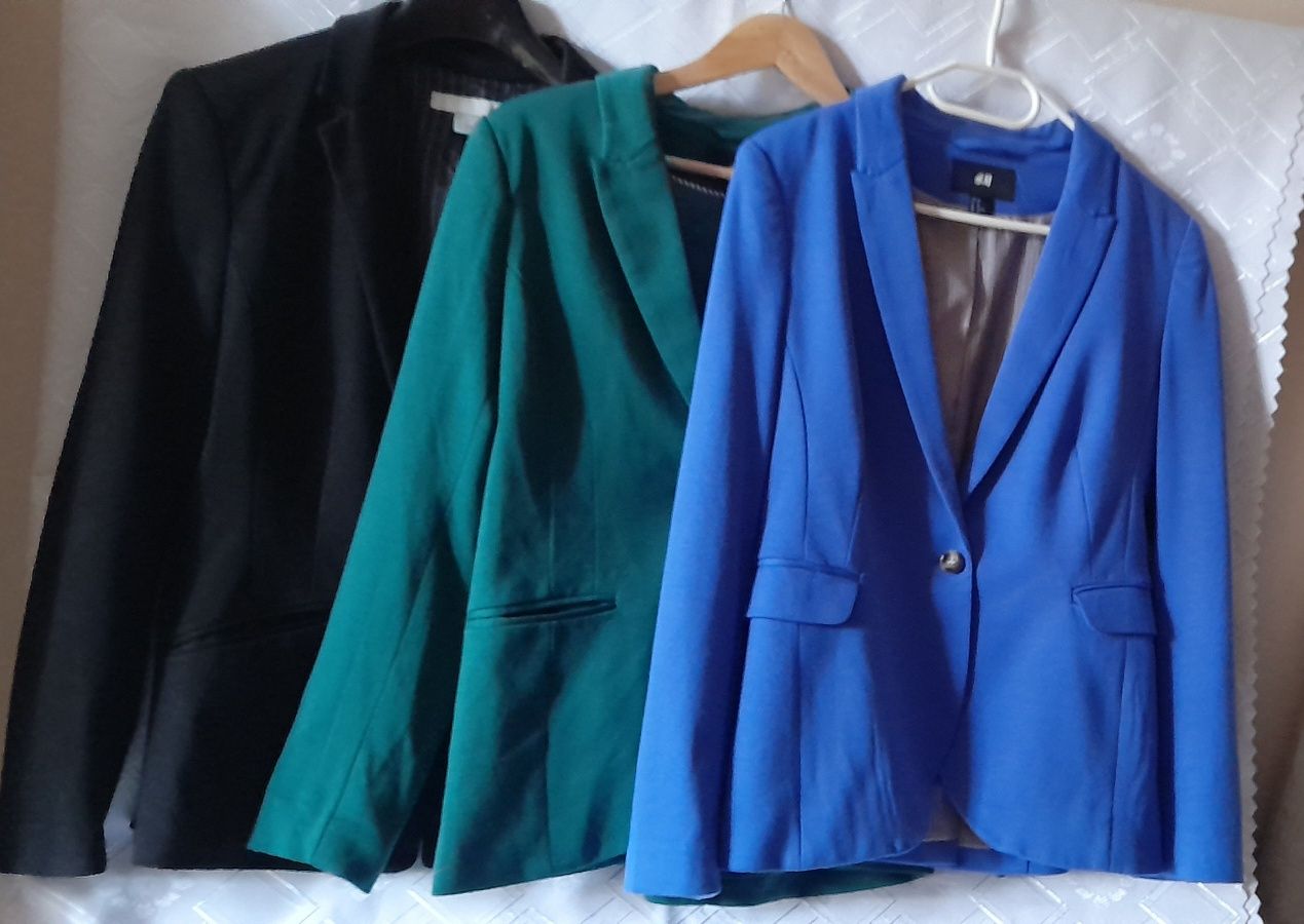 Zestaw marynarek H&M r. 38, 40. Stan bdb