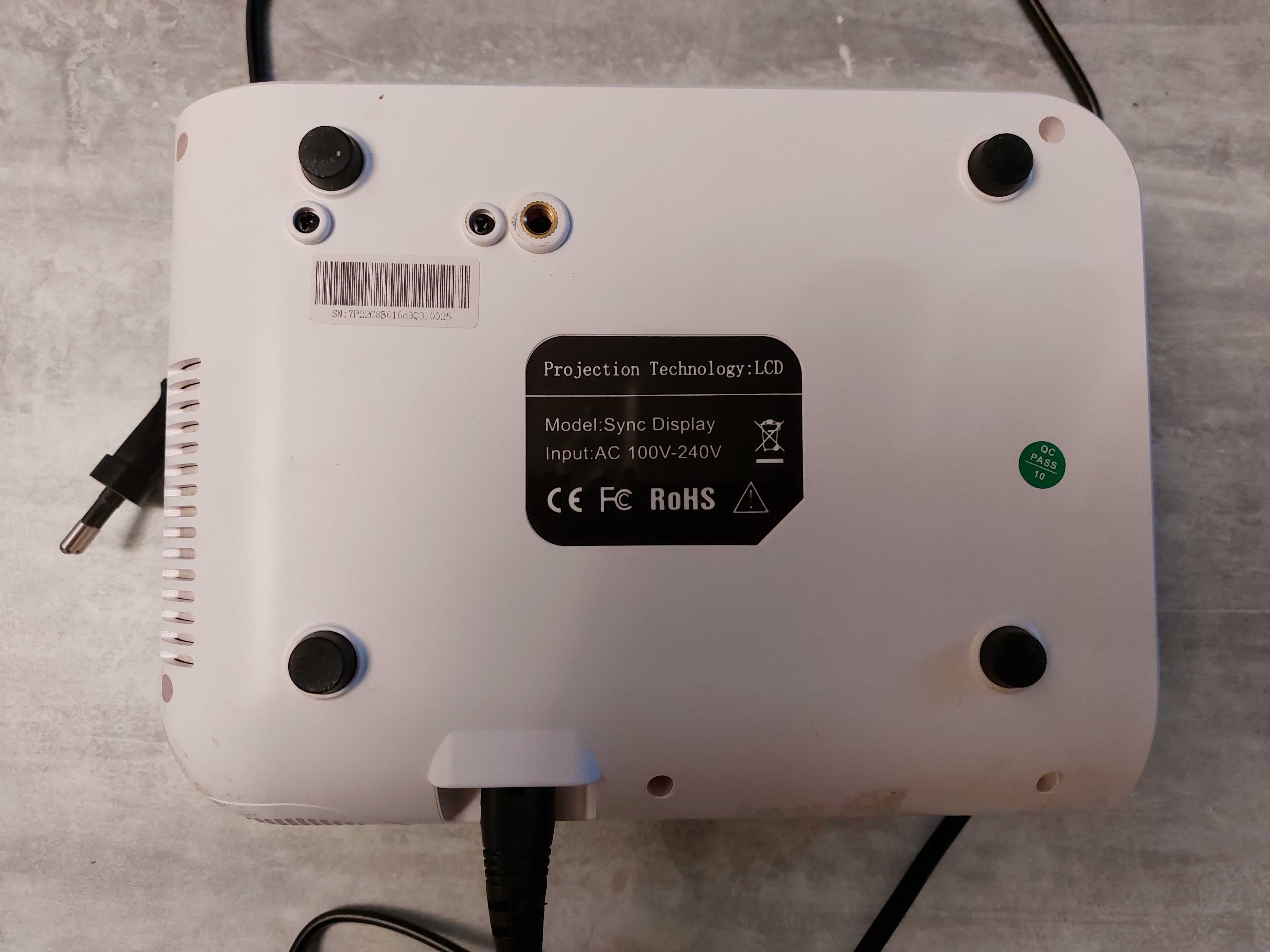 Проектор LED/LCD Salange P62 Mini 4500 Люкс 1080P 0.75-6.5м діагональ