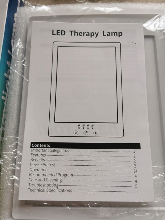 Lampa Lecznicza Led Therapy Lamp Jsk-20 Biały