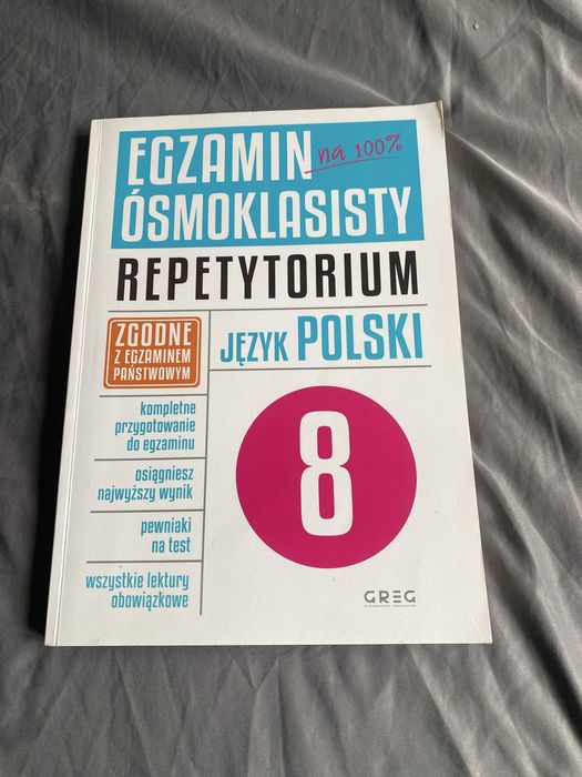 Repetytorium jezyk polski Greg jak nowy egzamin 8 klasisty