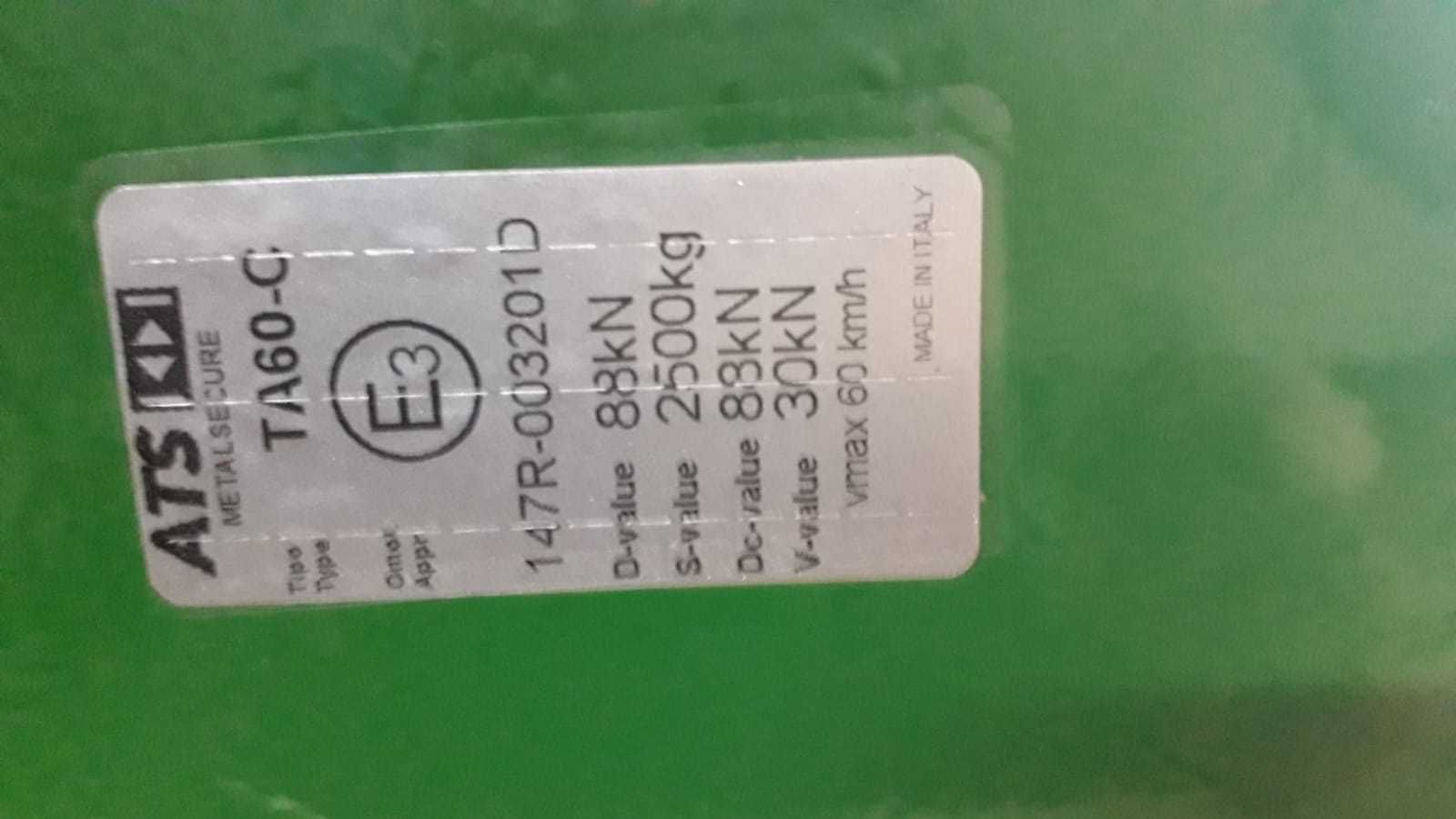 Rama zaczepowa krótka ATS, oryginał, korpus, szyna, zaczep, John Deere