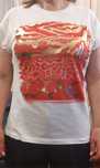 T-shirt branca estampada s/marca