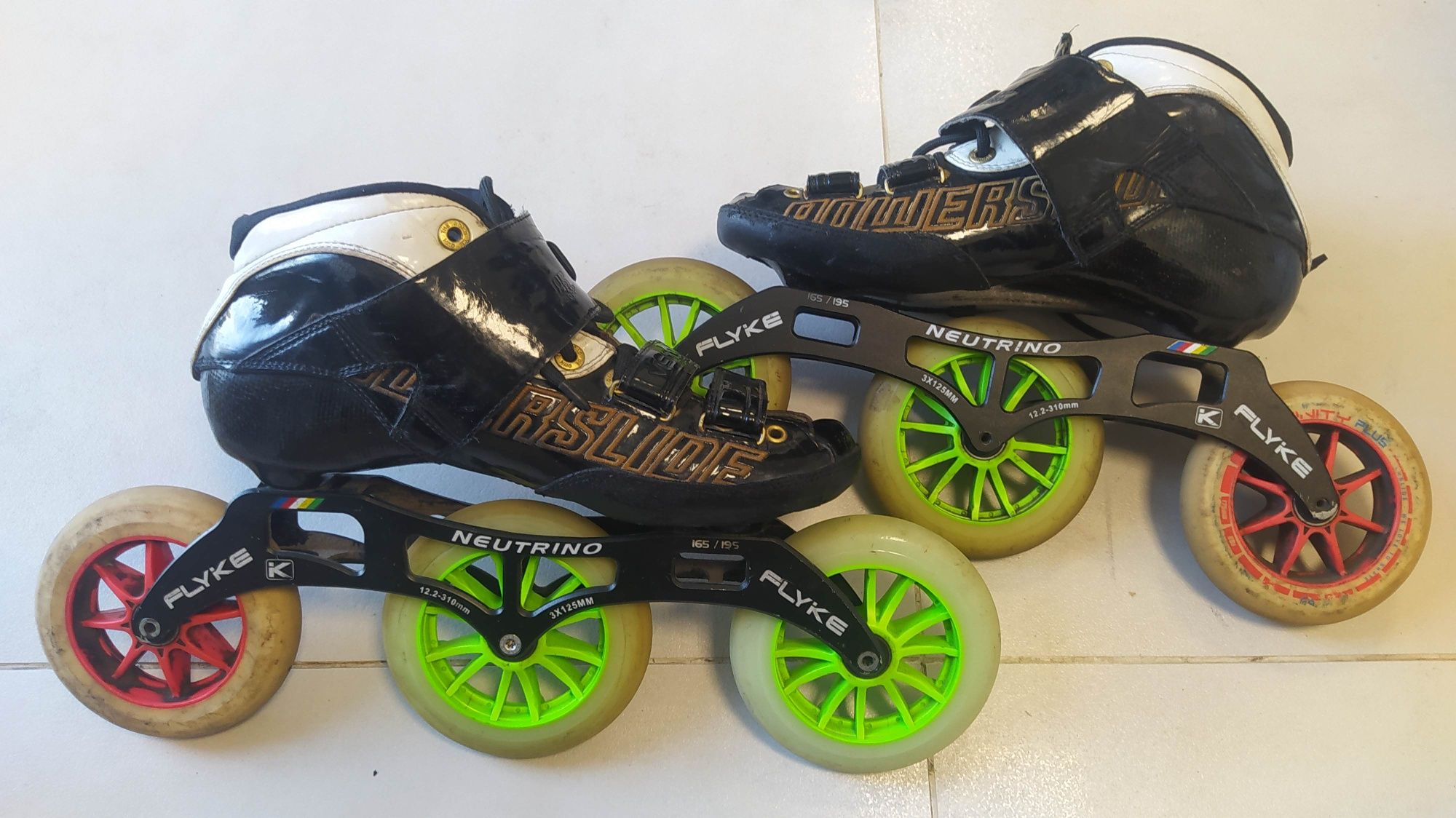 Rolki  do jazdy szybkiej powerslide rozmiar 43, szyna 3x125, panczeny