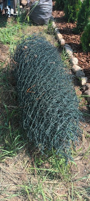 Siatka na ogrodzenie zielona powlekaną