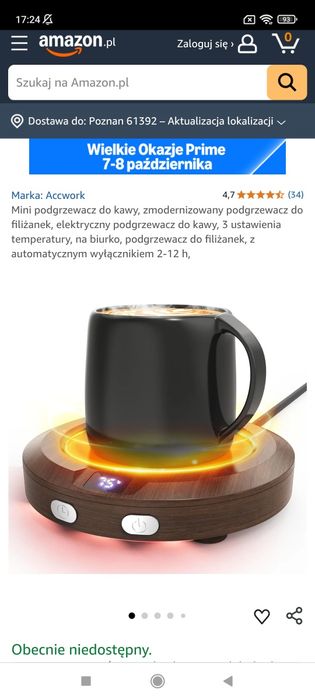 Podgrzewacz do kubków